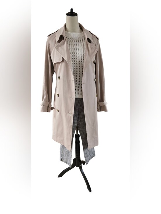 Marks & Spencer Jackets & Blazers - Marks & Spencer M&S Collection Double-Breasted Trench Coat in Sand,   US 14/UK18